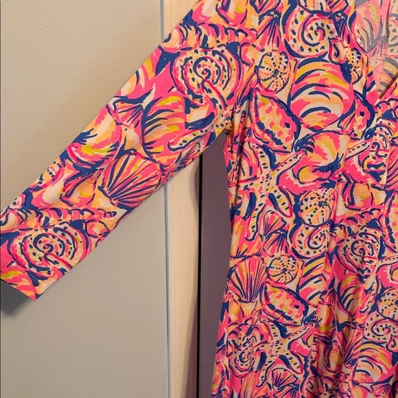 Lilly Pulitzer long sleeve shift dress size Large - Picture 3 of 8